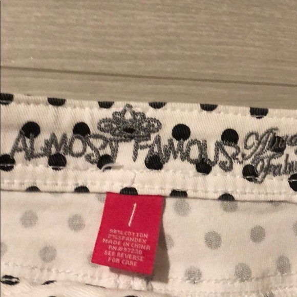 White denim shirts with black polka dots Sz 1 - Picture 5 of 7